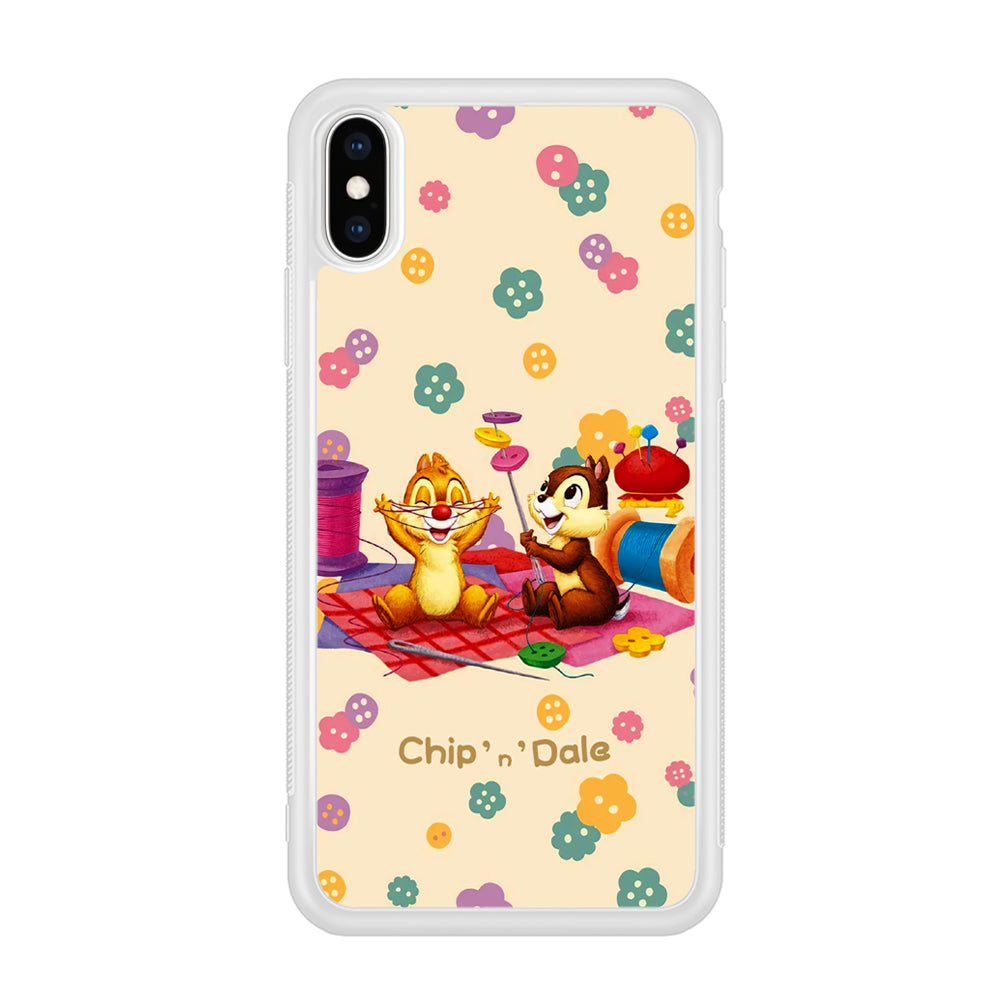 Chip N Dale Play with Yarn iPhone X Case