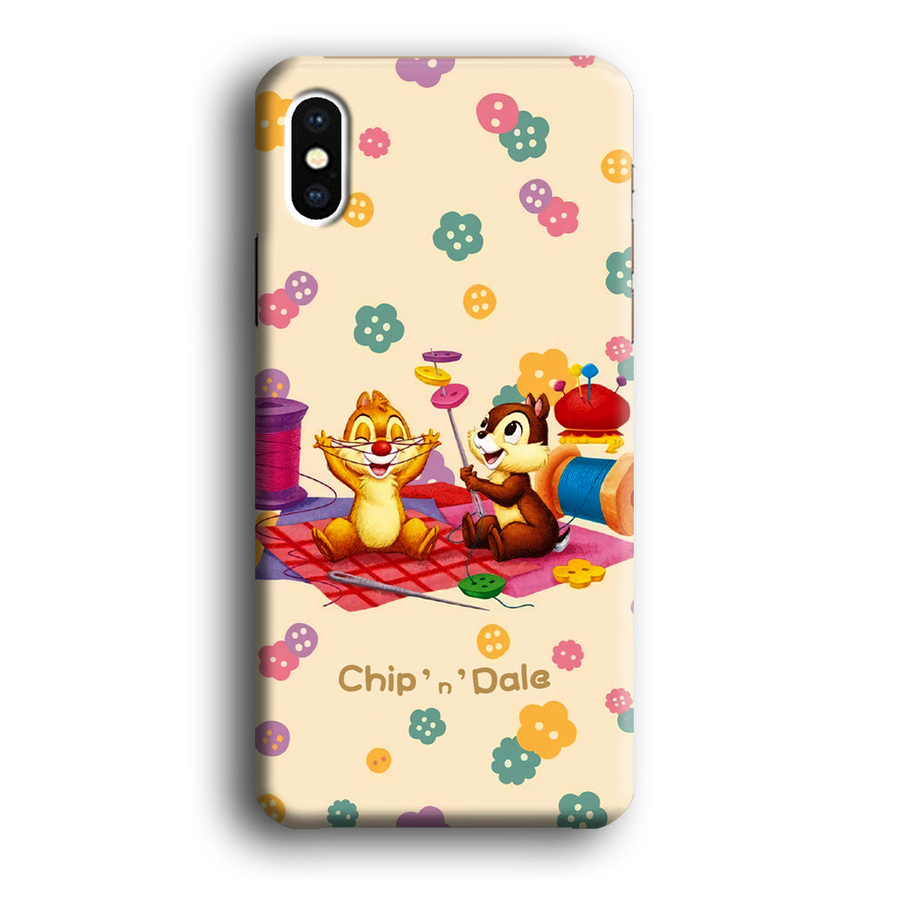 Chip N Dale Play with Yarn iPhone X Case