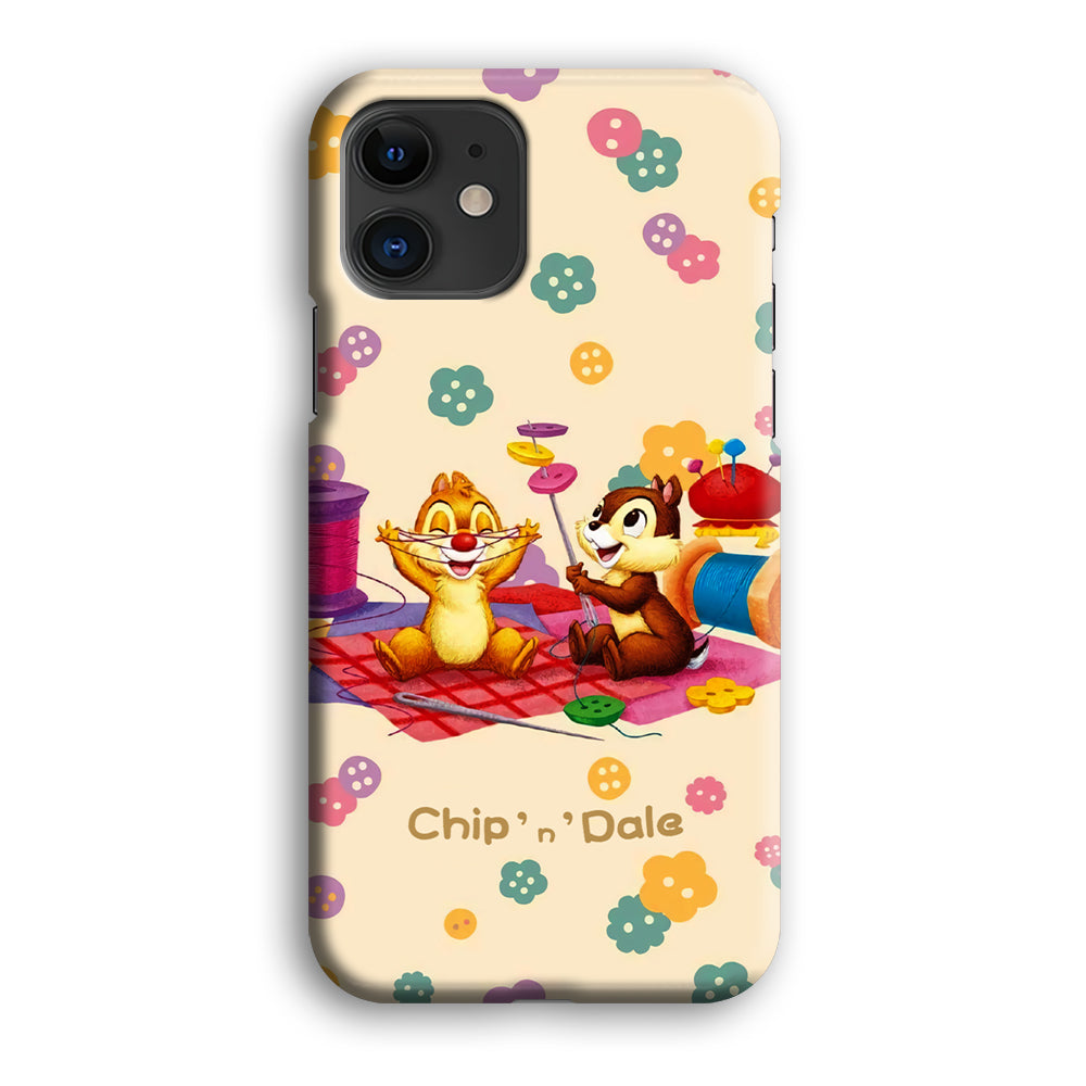 Chip N Dale Play with Yarn iPhone 12 Case