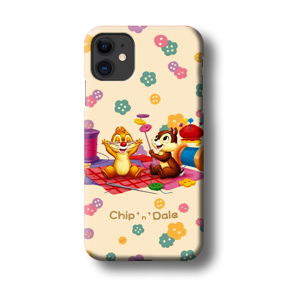 Chip N Dale Play with Yarn iPhone 11 Case