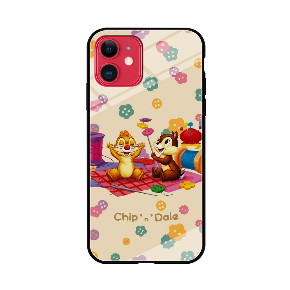 Chip N Dale Play with Yarn iPhone 11 Case