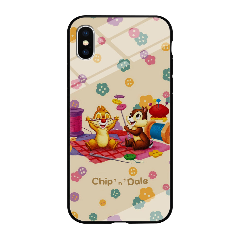 Chip N Dale Play with Yarn iPhone X Case