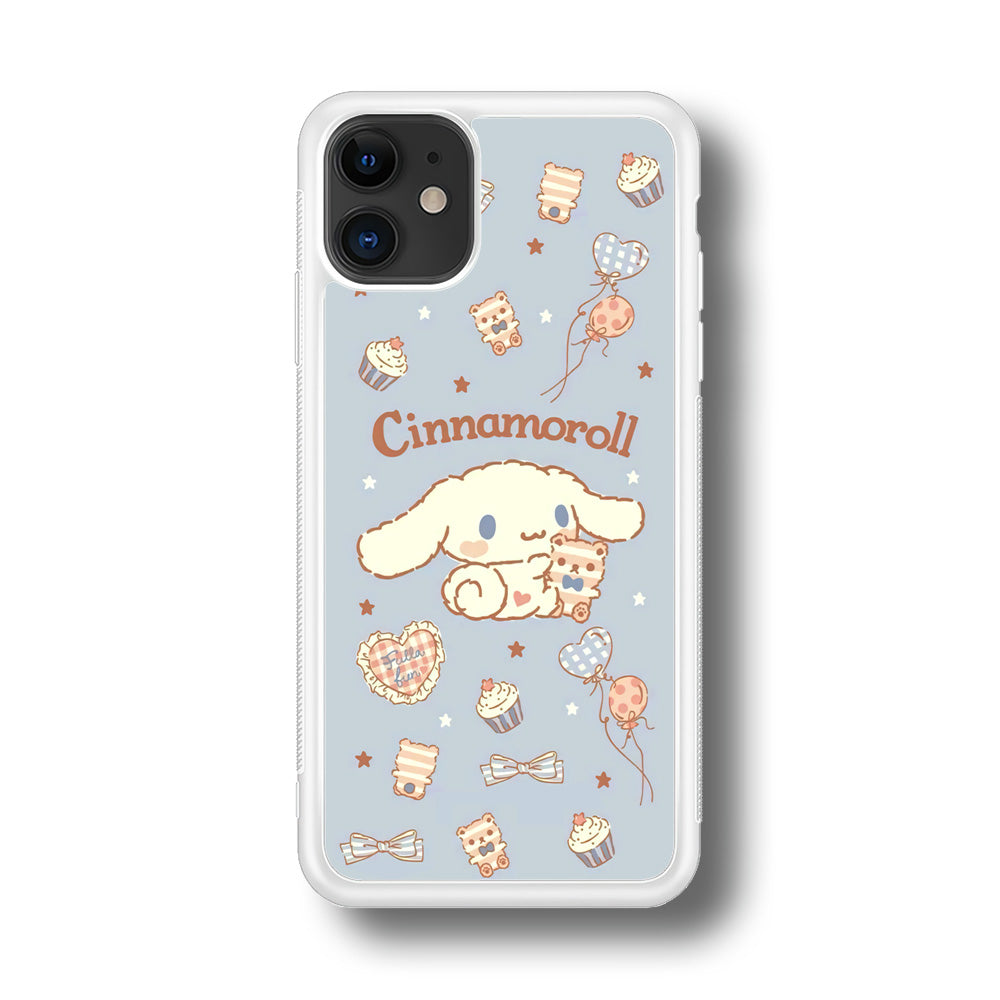 Cinnamoroll Play with Doll iPhone 11 Case Rubber White (2D Case)