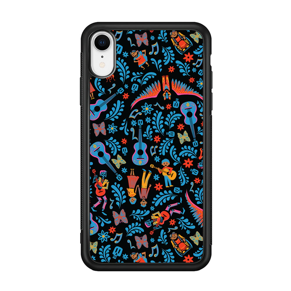 Coco Pattern Aesthetic iPhone XR Case