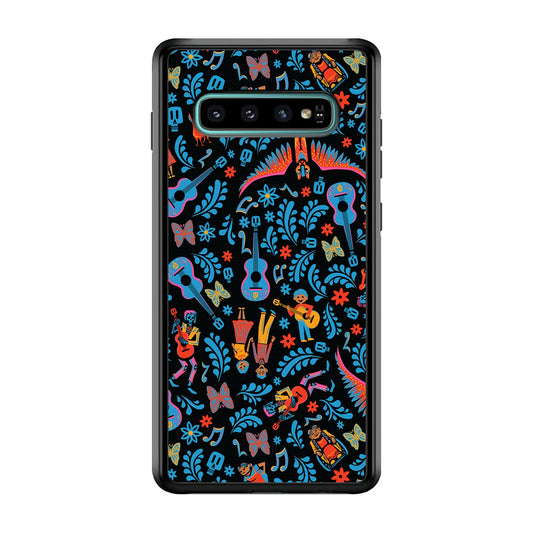 Coco Pattern Aesthetic Samsung Galaxy S10 Case