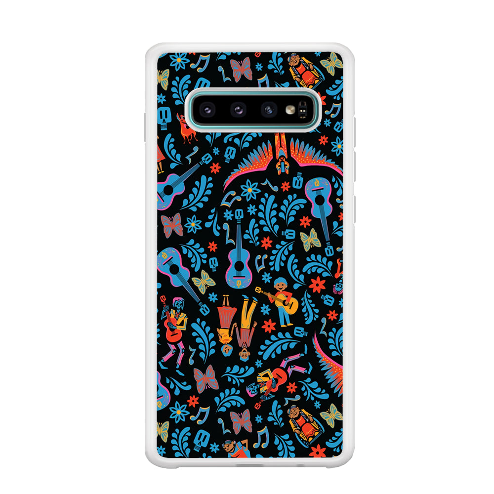 Coco Pattern Aesthetic Samsung Galaxy S10 Case