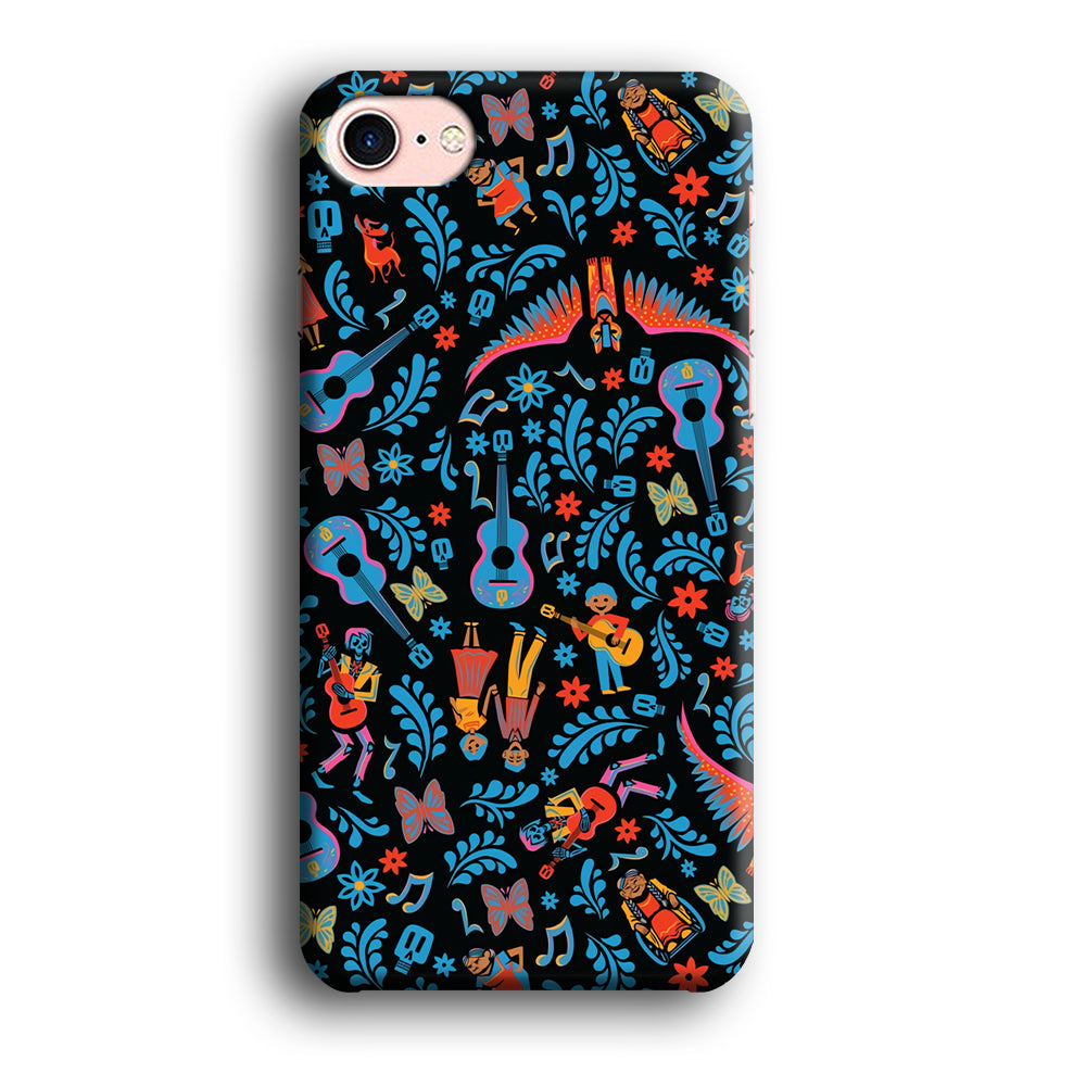 Coco Pattern Aesthetic iPhone 7 Case