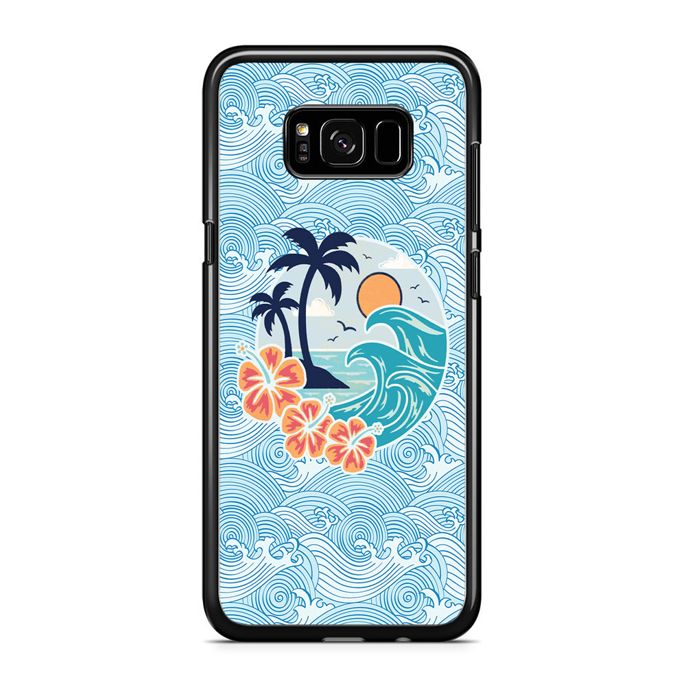 Coco Beach Portrait Samsung Galaxy S8 Plus Case Rubber Black (2D Case)