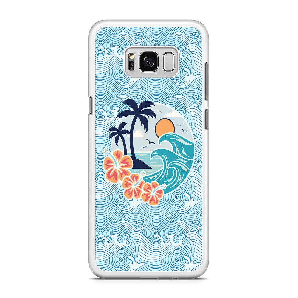 Coco Beach Portrait Samsung Galaxy S8 Plus Case Rubber White (2D Case)