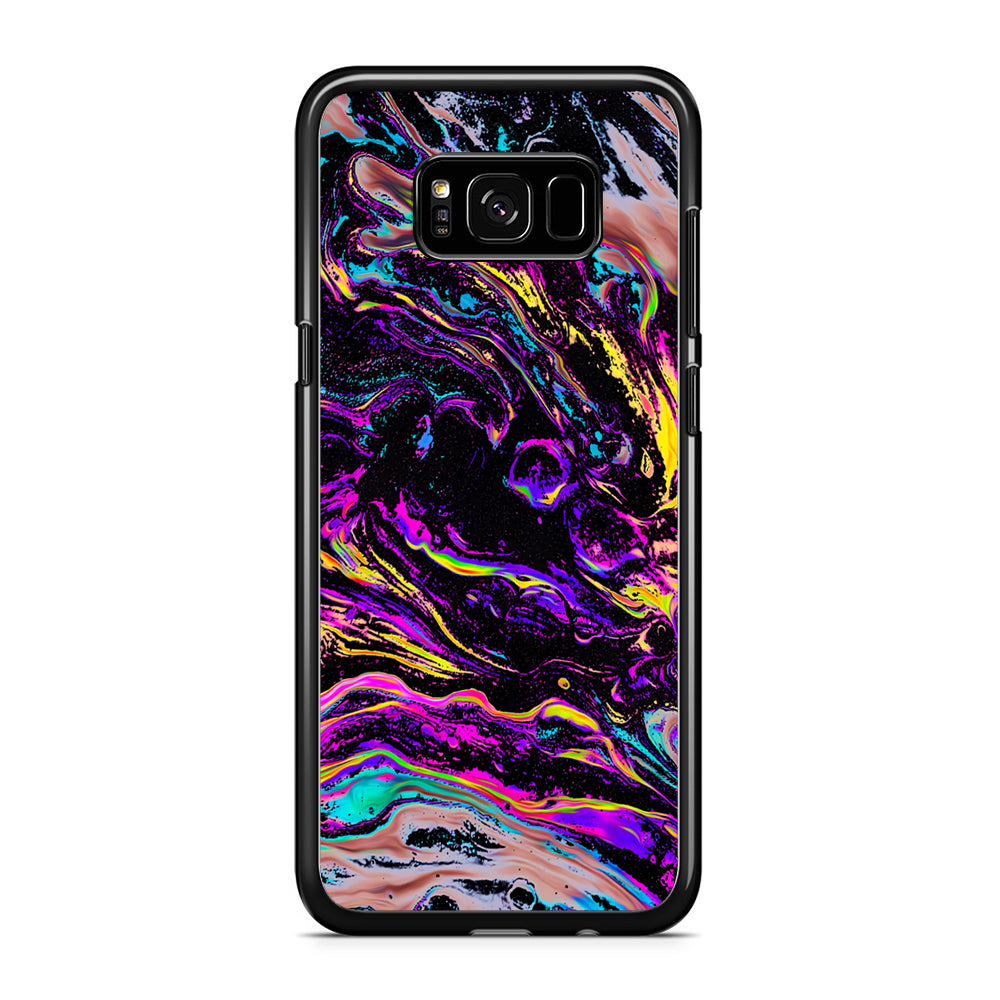 Colour Grains of Space Samsung Galaxy S8 Plus Case Rubber Black (2D Case)