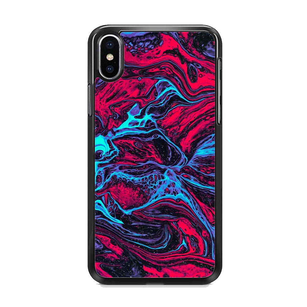 Colour Red x Blue Flux iPhone X Case