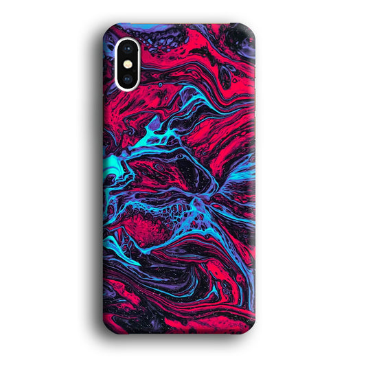 Colour Red x Blue Flux iPhone X Case