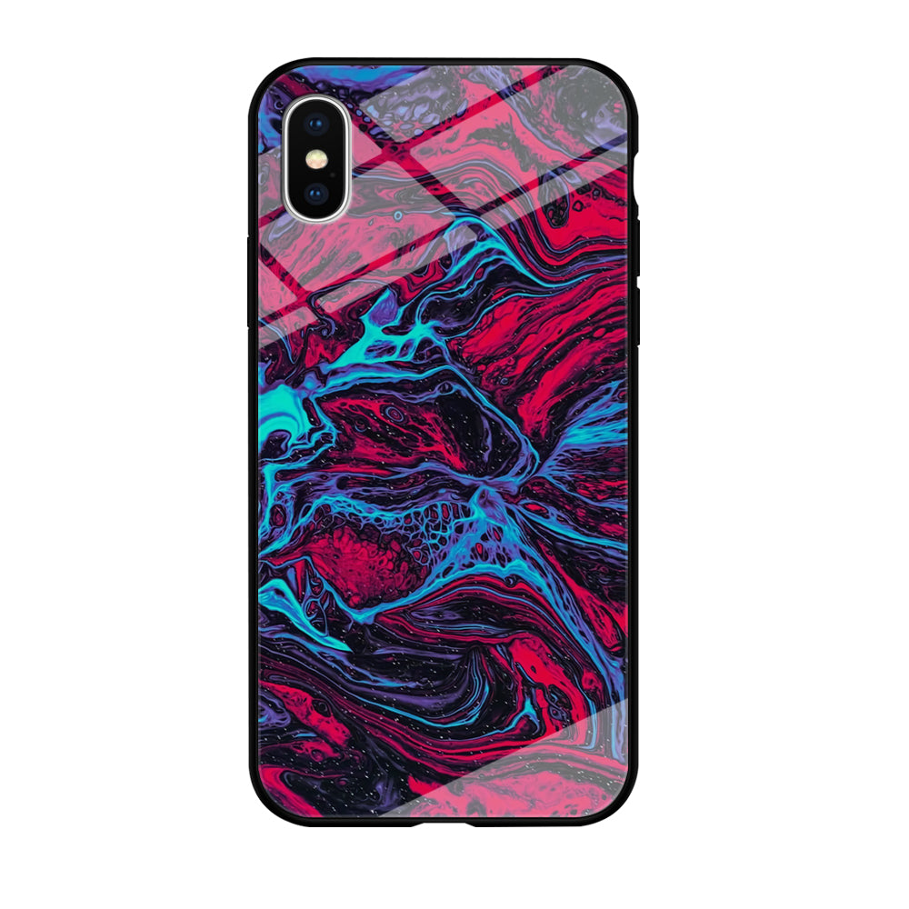 Colour Red x Blue Flux iPhone X Case