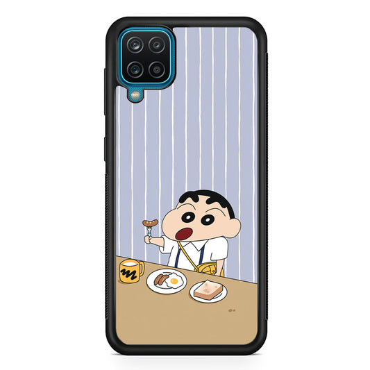 Crayon Shinchan Take a Breakfast Samsung Galaxy A12 Case