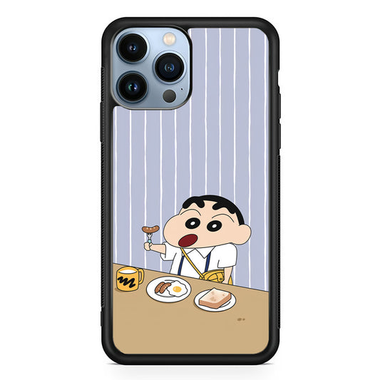 Crayon Shinchan Take a Breakfast iPhone 13 Pro Max Case