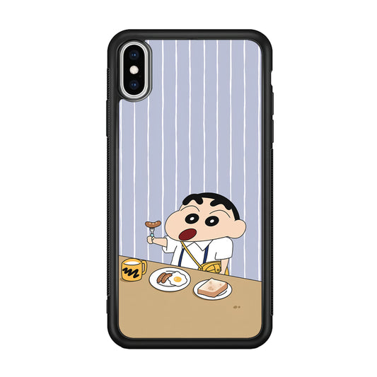 Crayon Shinchan Take a Breakfast iPhone XS Case