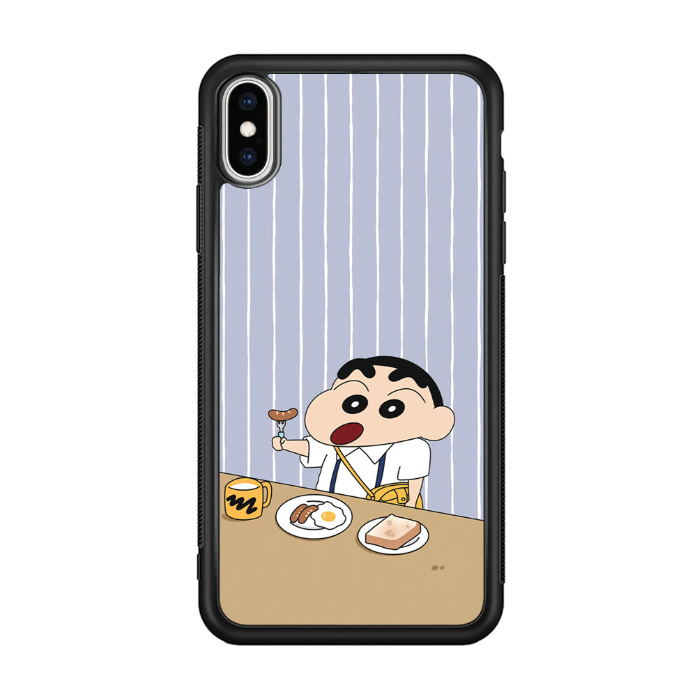 Crayon Shinchan Take a Breakfast iPhone X Case