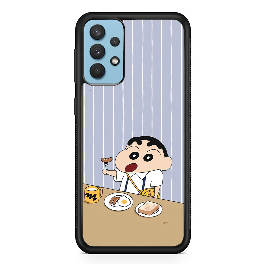 Crayon Shinchan Take a Breakfast Samsung Galaxy A32 Case