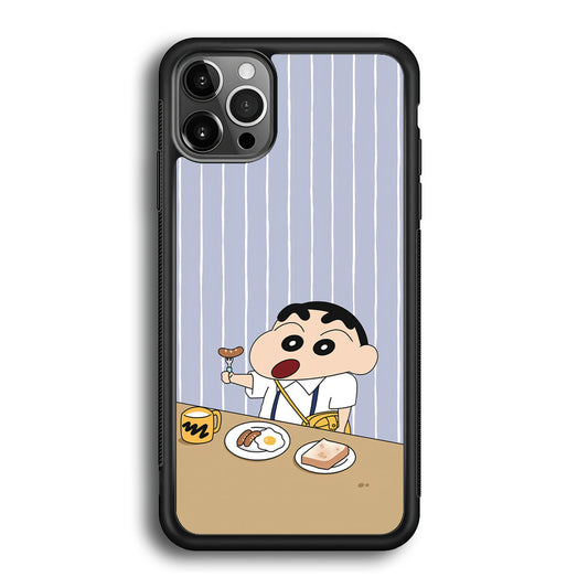 Crayon Shinchan Take a Breakfast iPhone 12 Pro Case