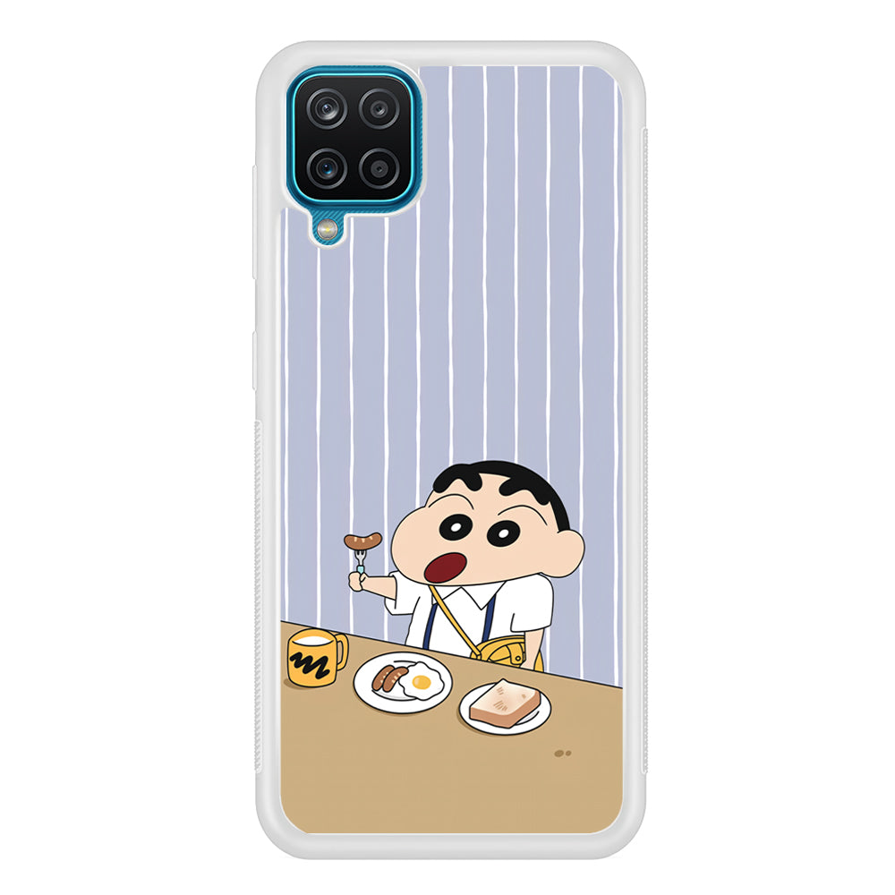 Crayon Shinchan Take a Breakfast Samsung Galaxy A12 Case