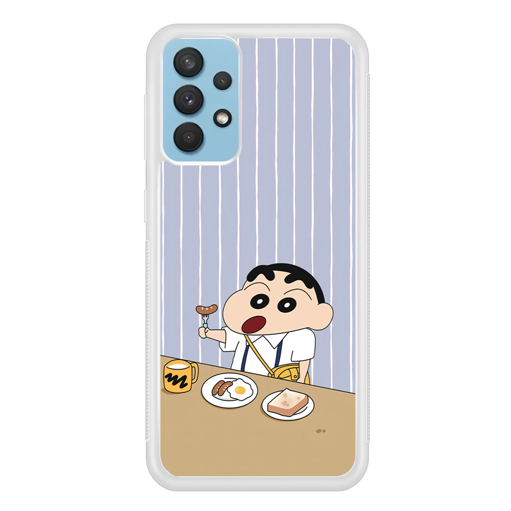 Crayon Shinchan Take a Breakfast Samsung Galaxy A32 Case