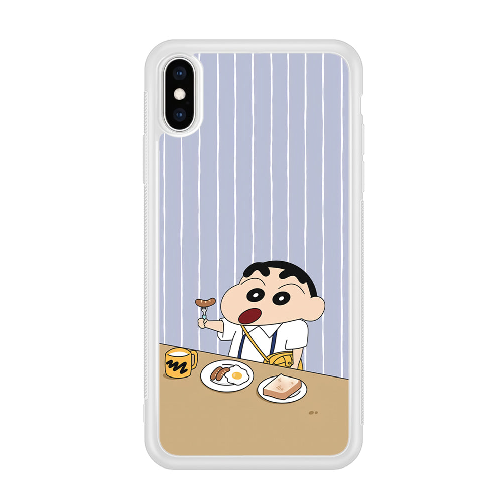 Crayon Shinchan Take a Breakfast iPhone X Case