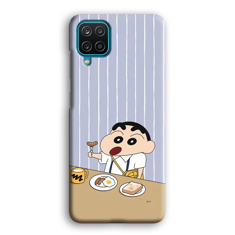 Crayon Shinchan Take a Breakfast Samsung Galaxy A12 Case