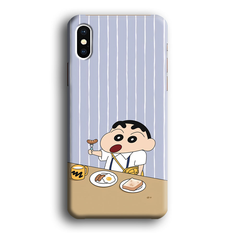 Crayon Shinchan Take a Breakfast iPhone X Case