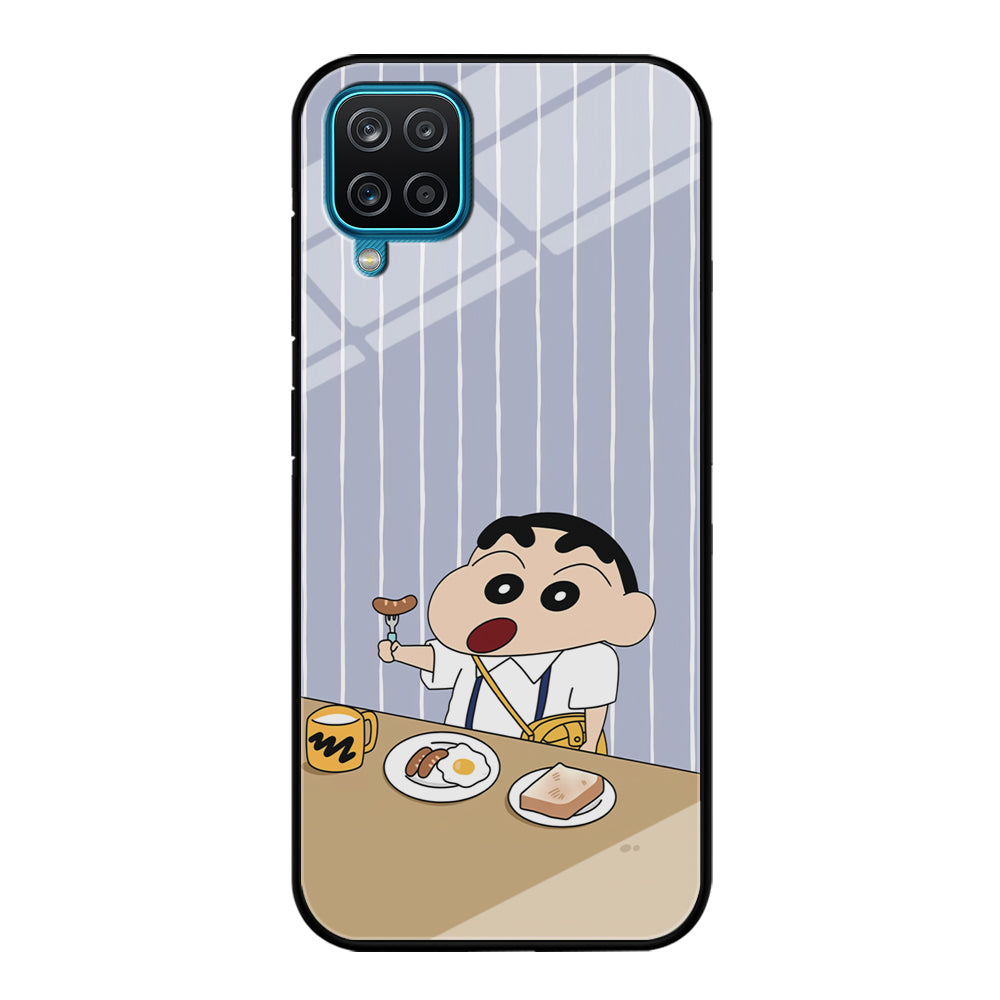 Crayon Shinchan Take a Breakfast Samsung Galaxy A12 Case