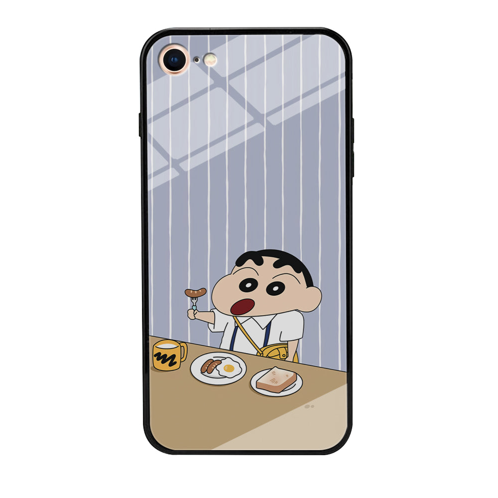 Crayon Shinchan Take a Breakfast iPhone 8 Case
