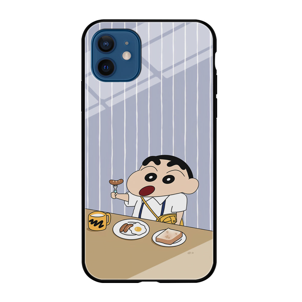 Crayon Shinchan Take a Breakfast iPhone 12 Case