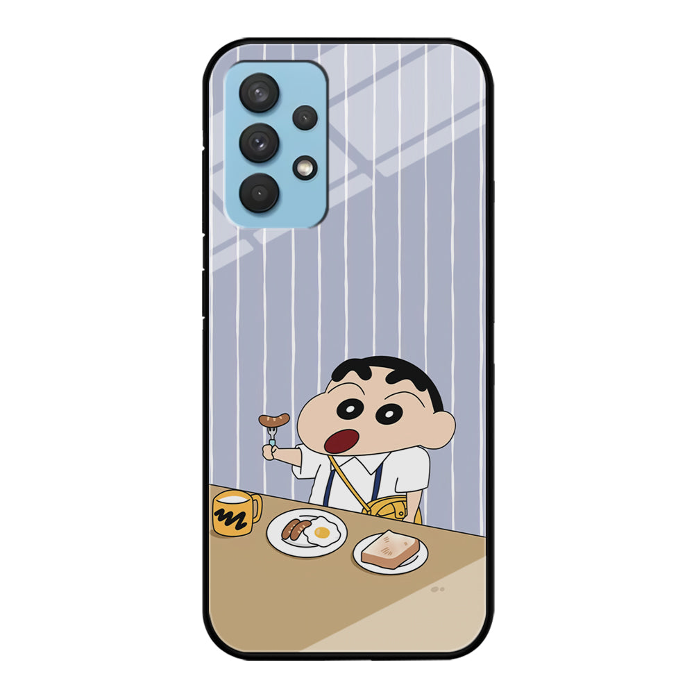 Crayon Shinchan Take a Breakfast Samsung Galaxy A32 Case