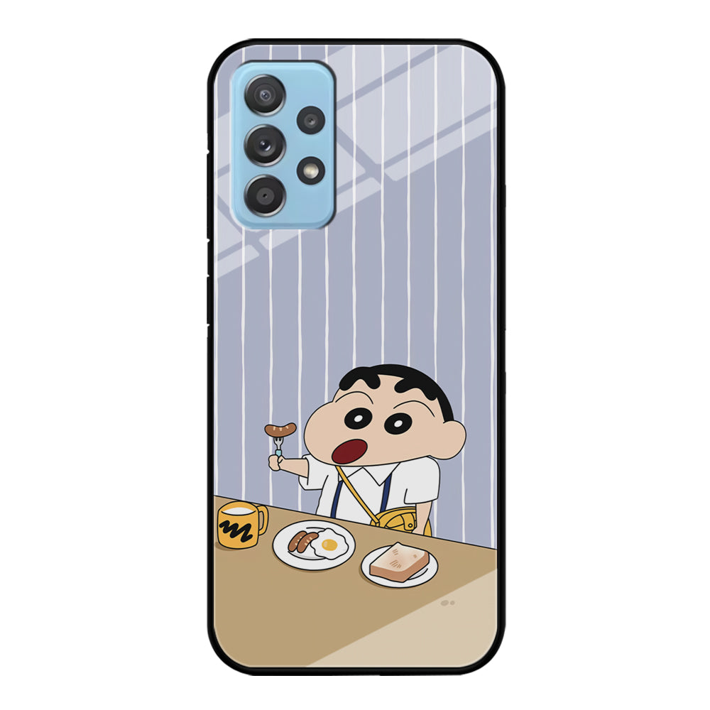 Crayon Shinchan Take a Breakfast Samsung Galaxy A52 Case