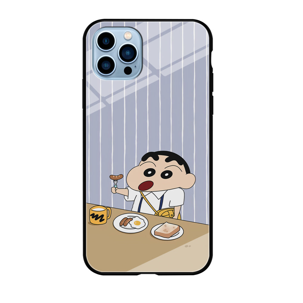 Crayon Shinchan Take a Breakfast iPhone 12 Pro Case