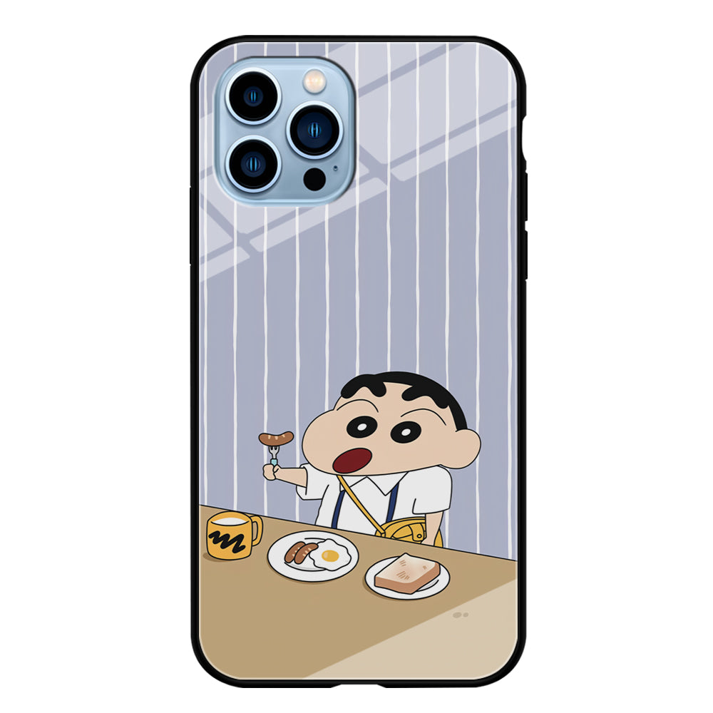 Crayon Shinchan Take a Breakfast iPhone 13 Pro Max Case