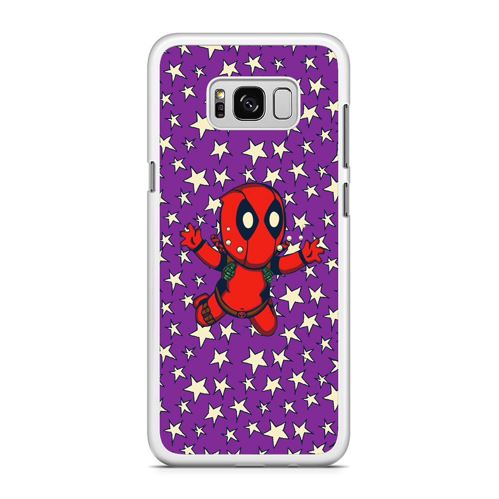 Deadpoll Fly Between The Stars Samsung Galaxy S8 Plus Case Rubber White (2D Case)