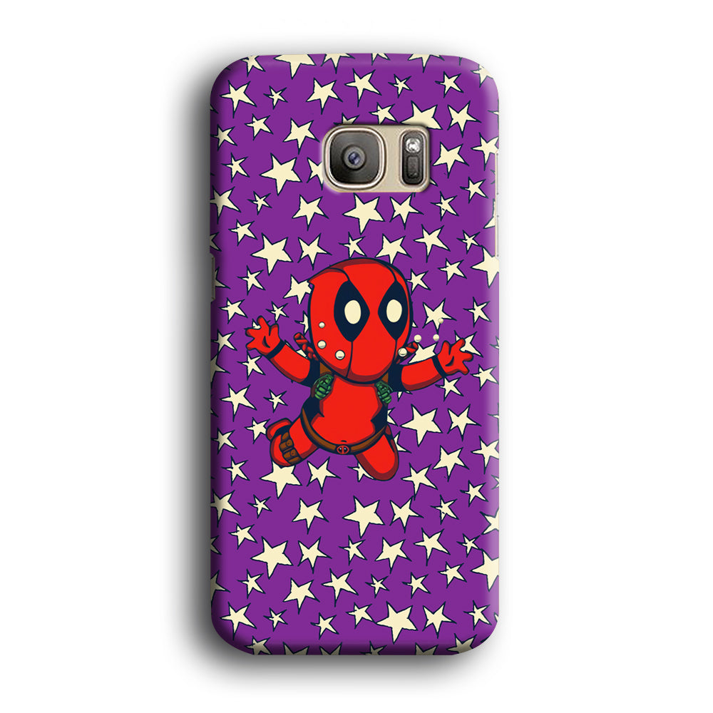 Deadpoll Fly Between The Stars Samsung Galaxy S7 Edge Case