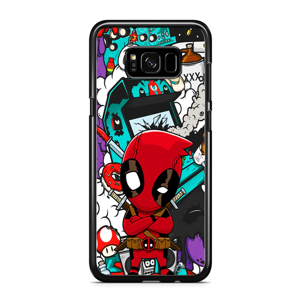 Deadpoll Game Repair Samsung Galaxy S8 Plus Case Rubber Black (2D Case)