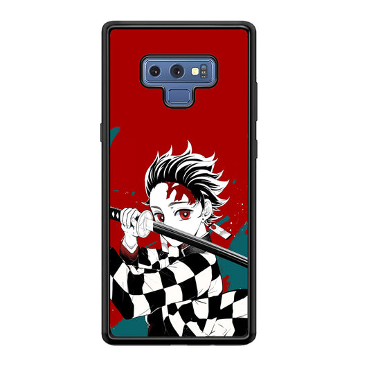 Demon Slayer Deep Blood of Tanjiro Samsung Galaxy Note 9 Case