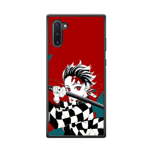 Demon Slayer Deep Blood of Tanjiro Samsung Galaxy Note 10 Case