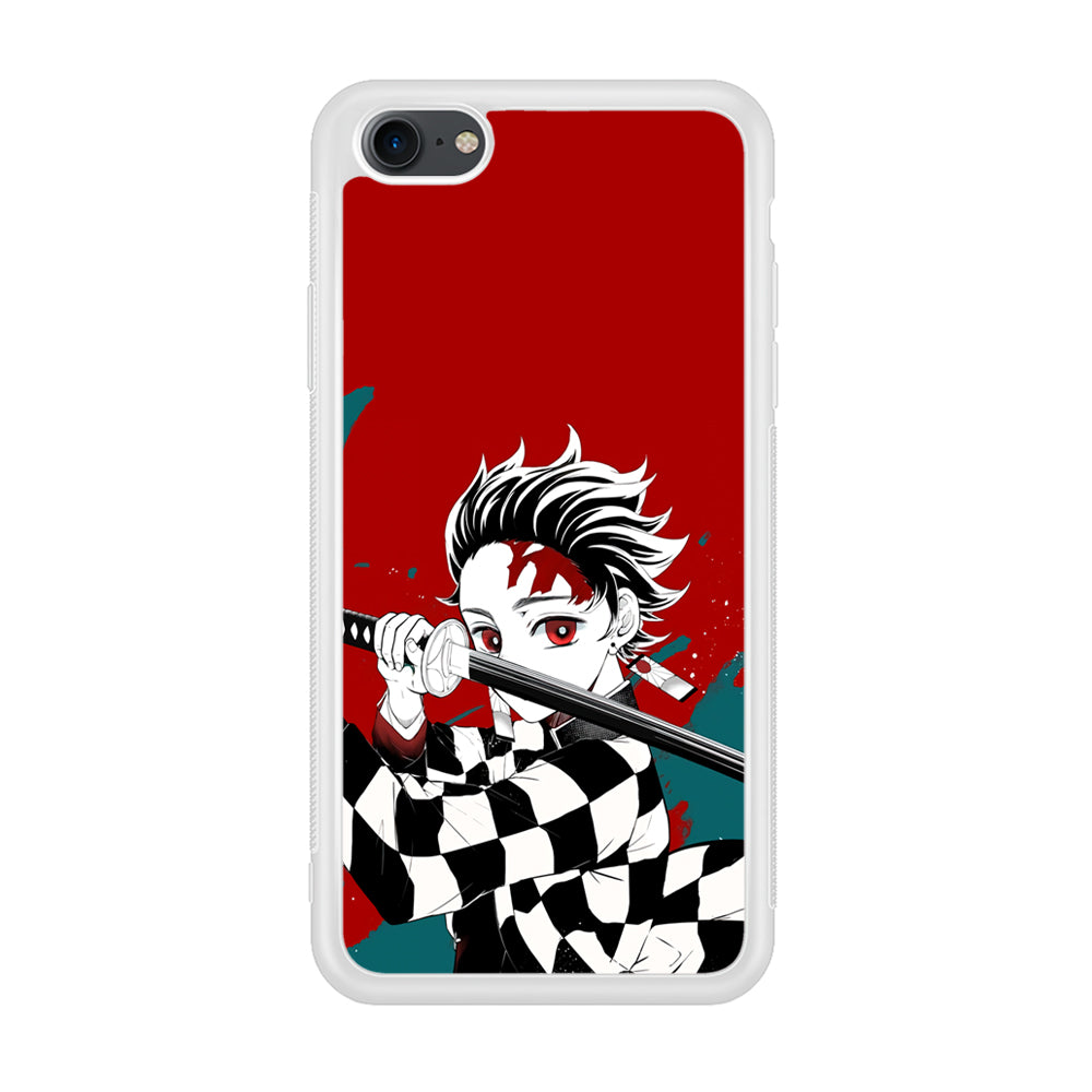 Demon Slayer Deep Blood of Tanjiro iPhone 7 Case