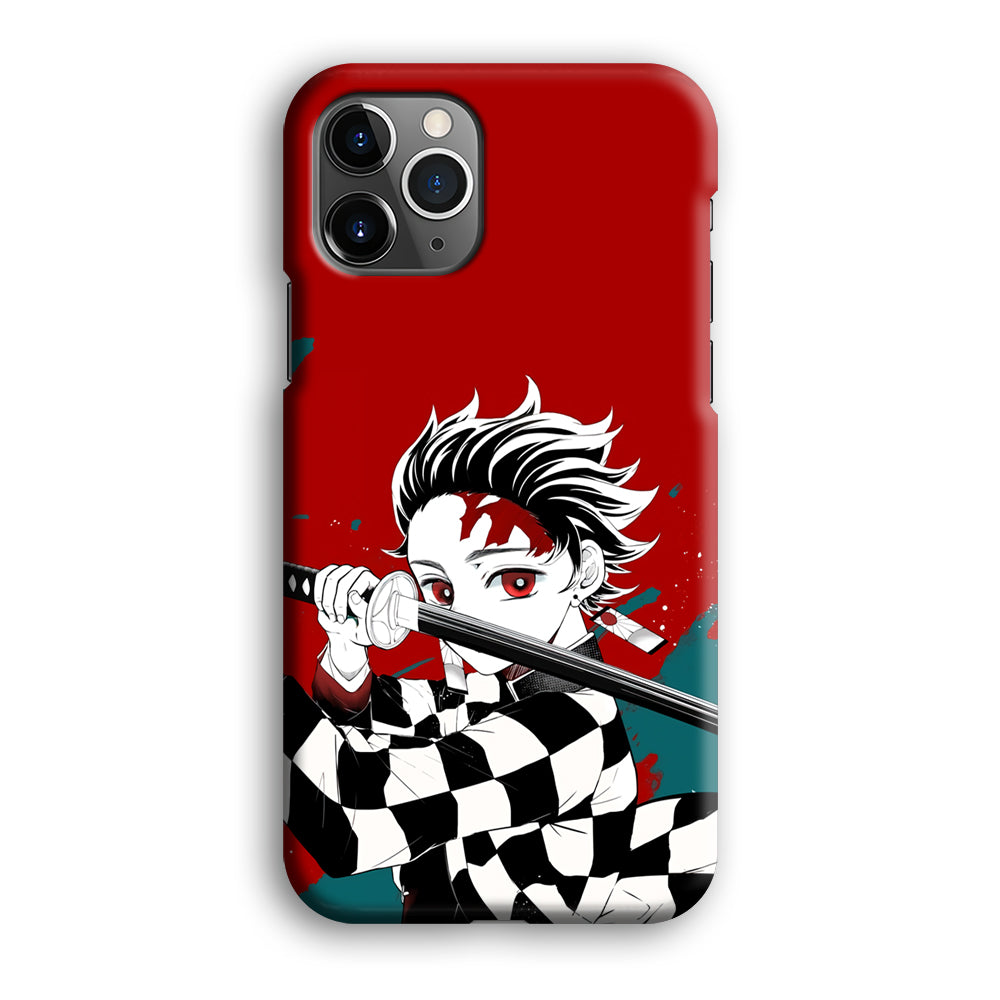 Demon Slayer Deep Blood of Tanjiro iPhone 12 Pro Case