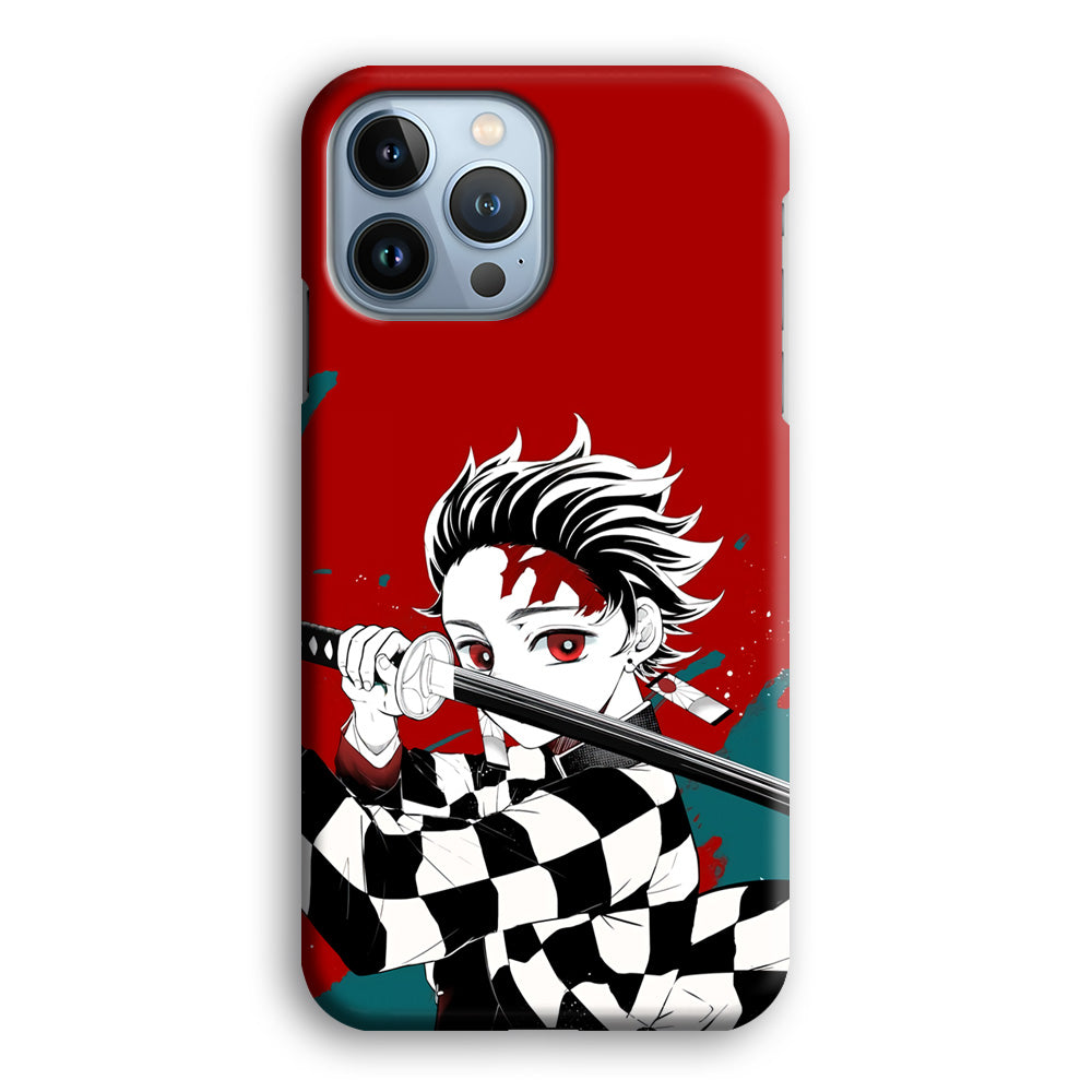 Demon Slayer Deep Blood of Tanjiro iPhone 13 Pro Max Case