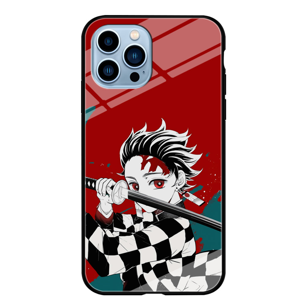 Demon Slayer Deep Blood of Tanjiro iPhone 13 Pro Max Case