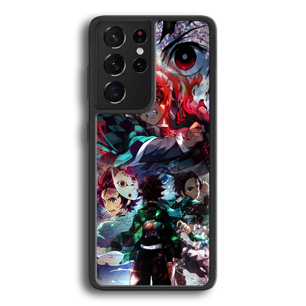 Demon Slayer Soul of Fighter Samsung Galaxy S21 Ultra Case