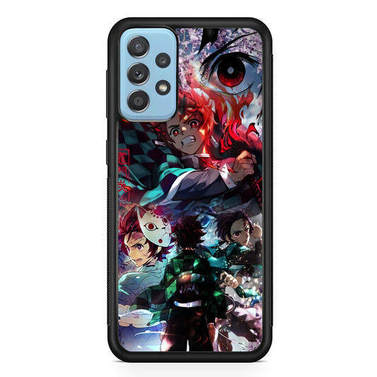 Demon Slayer Soul of Fighter Samsung Galaxy A72 Case