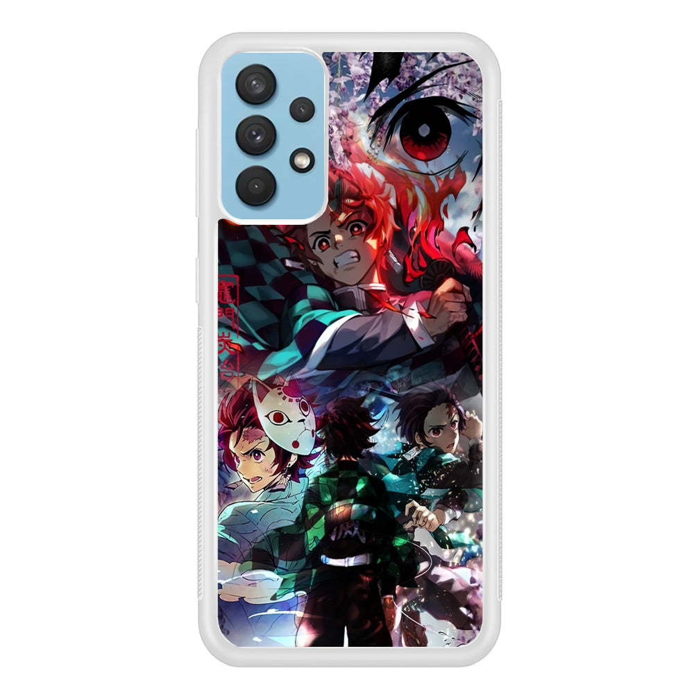 Demon Slayer Soul of Fighter Samsung Galaxy A32 Case