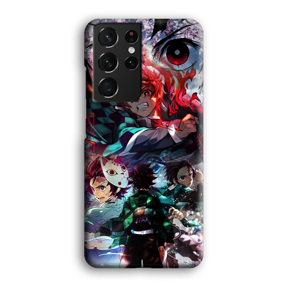 Demon Slayer Soul of Fighter Samsung Galaxy S21 Ultra Case