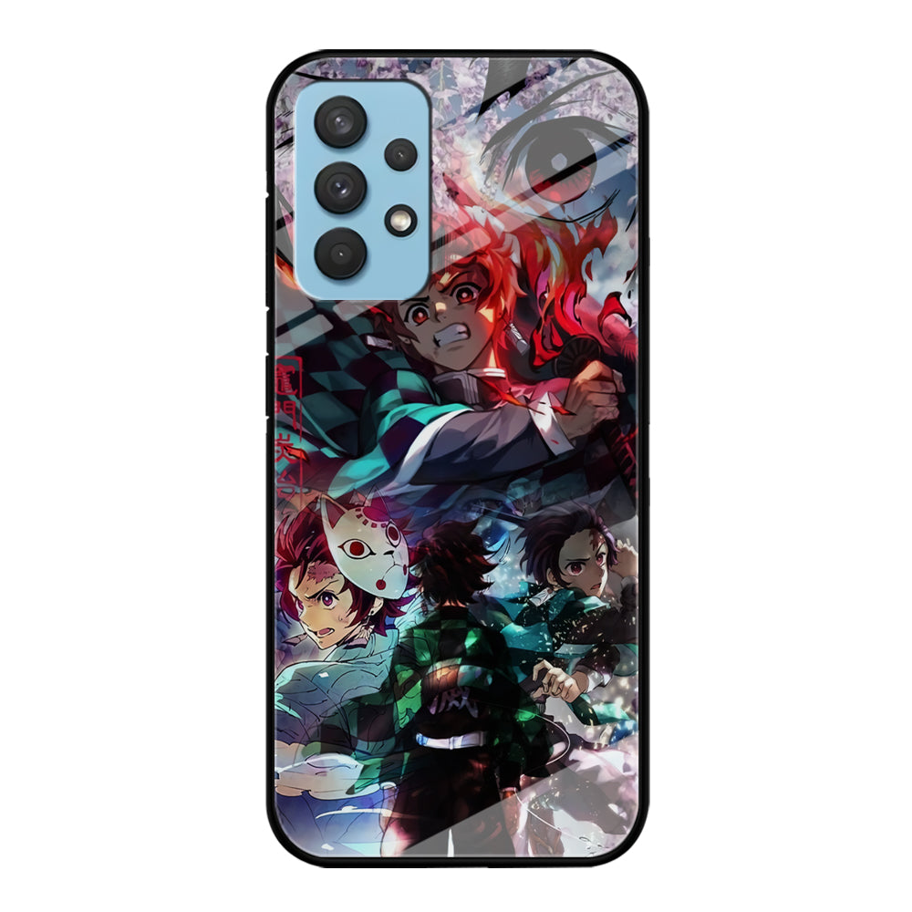 Demon Slayer Soul of Fighter Samsung Galaxy A32 Case