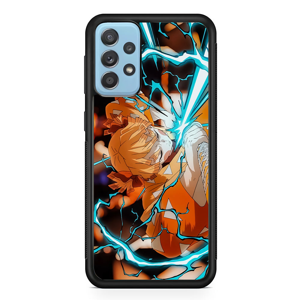 Demon Slayer Zenitsu Lightning Sword Samsung Galaxy A52 Case